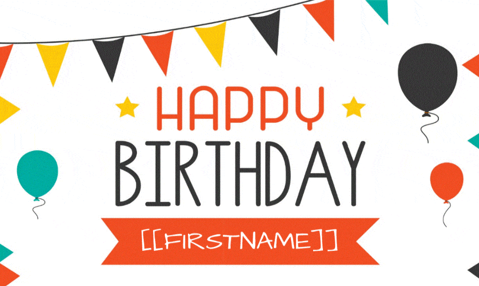 Birthday Postcard 5 by 8 compress birthday postcards to send to clients, customers and employees