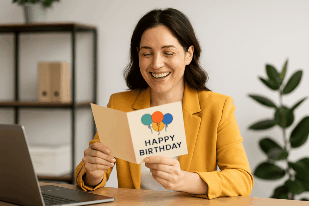 birthday card section 2 compress a personalized business birthday card stands out. It's personal. It's memorable