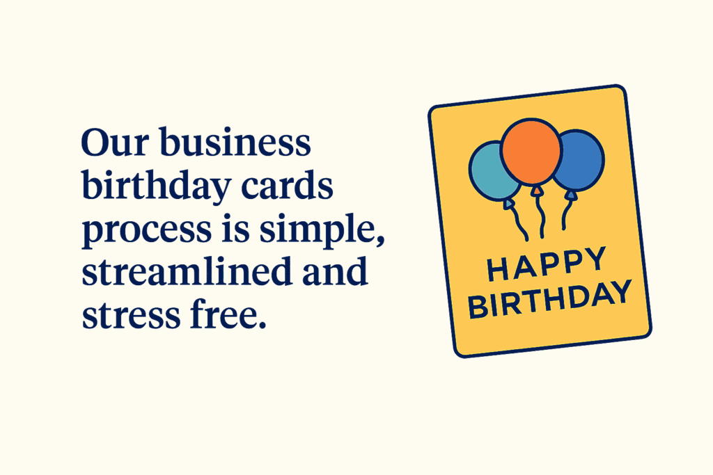 birthday card section 3 compress 2 Our personalized business birthday card system is simple, streamlined and stress free